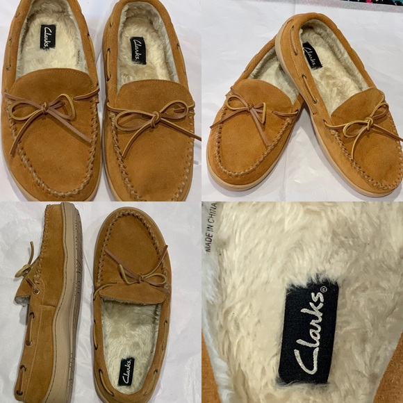 clarks mens slippers size 10
